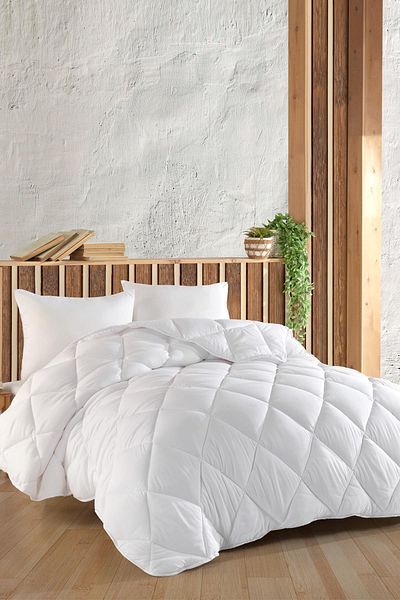 Zeynep Tekstil Set pilota Micro Lux dublu din microfibră|2 perne Cadou