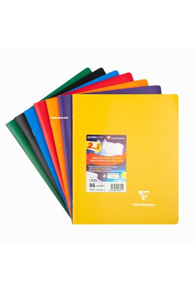 Clairefontaine Koverbook 17x22 Cm Kareli Defter Çeşitli Renkler