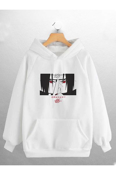 Joza Outdoors Φούτερ με κουκούλα με κουκούλα Uchiha Itachi Design Oversize