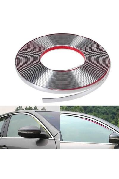 Genel Markalar Krom Dekoratif Nikelaj Şerit Çıta 9 Mm X 5 Metre