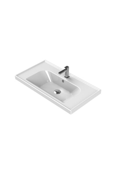 Cerastyle Turkuaz Frame Etajerli Lavabo 65x45cm