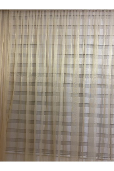3b üçbey Ready-Made Sewn One Piece 250X250Cm Simple and Elegant Honey Color Matte Rotary Silk Ready-Made Tulle