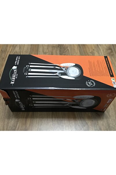 Kardelen Hanging 6 Piece Ladle, Colander, Spatula and Fork Set