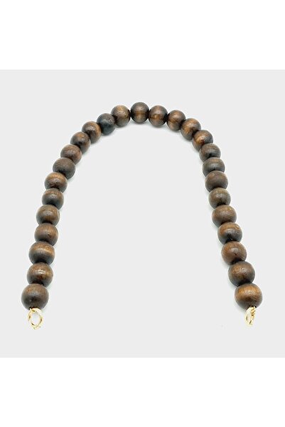 angel çanta aksesuar مقبض خشبي مطرز باللون الداكن بطول 70 سم