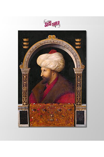 Seis Tasarım Gentile Bellini - Fatih Sultan Mehmet Portresi Kanvas Tablo (70x...