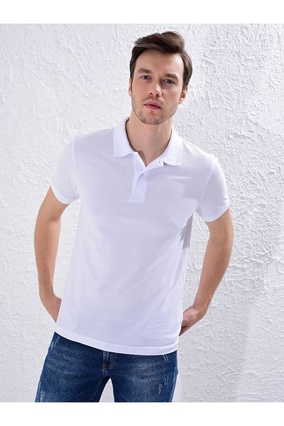 LC Waikiki Polo Neck Short Sleeve Basic Pique T-Shirt