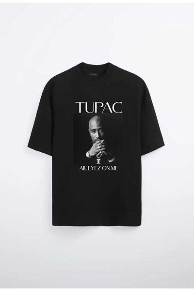 VENHENA توباك تي شيرت أسود كبير الحجم