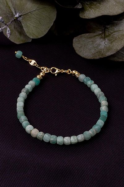 Dünya Doğal Taş Amazonite Jewelled Bracelet