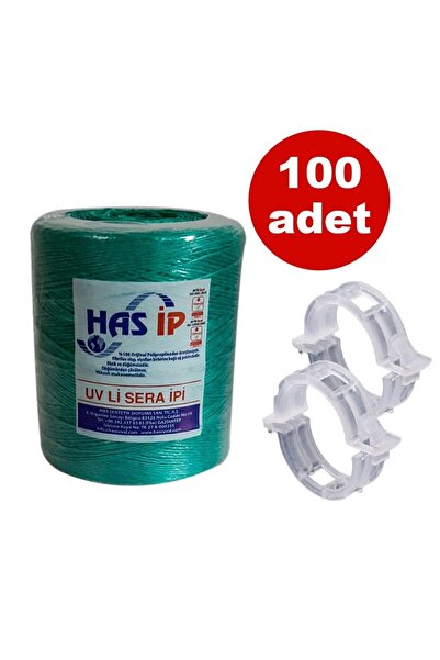 SeraTrend Has Sera Ipi Ve Orijinal Bitki Klipsi Fide Bağlama Ipi 100 Adet Her...