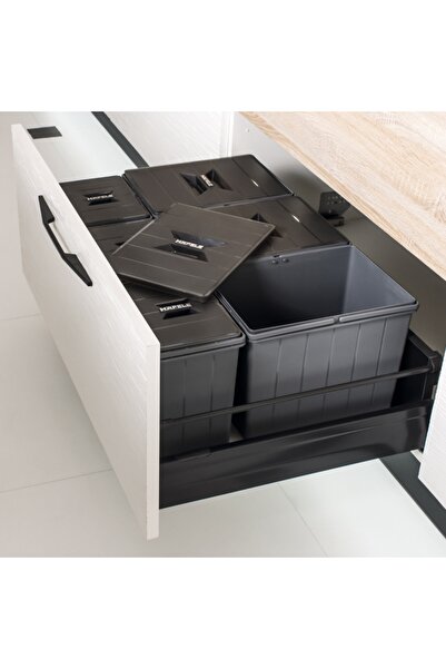 Hafele Mıx Çöp Kutusu, Antrasit 12lt