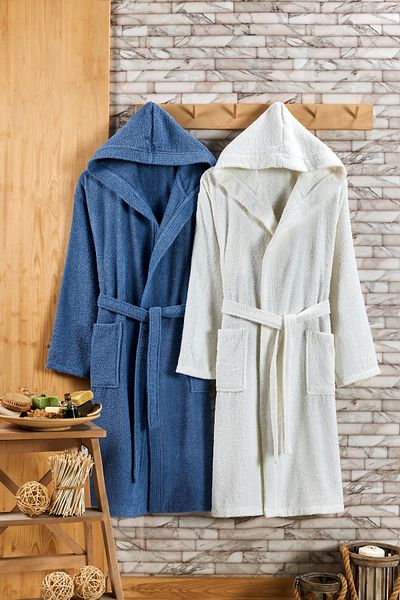 Regulus Home Hooded Bathrobe Set of 2