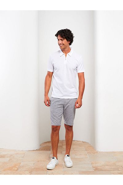 LC Waikiki Leinenshorts für Herren mit Standardmuster