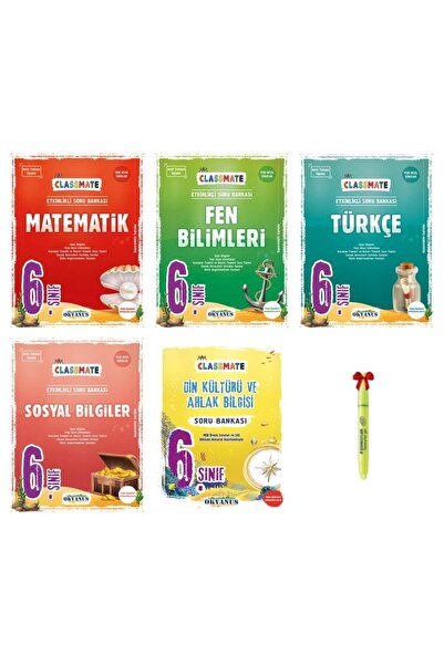 Okyanus Yayınları 6.sınıf Classmate Matematik Fen Türkçe Sosyal Din Soru Bankası