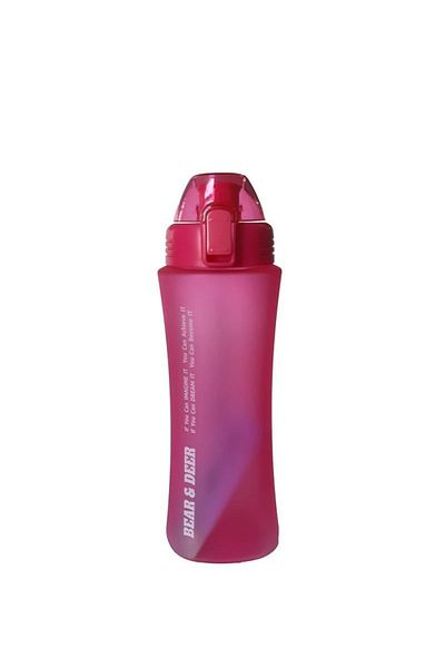 Bear&Dear Bear & Dear Frosted Pink Automatic Lid Flask 660 Ml - Mt0025