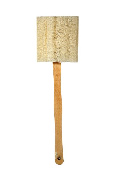 Layes Back Pouch with Handle Natural Pumpkin Fiber Pouch Wooden Handle Body Pouch