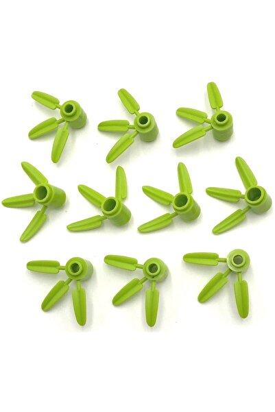 LEGO Aksesuar Custom Plant Fıstık Yeşili 1 X 1 Bambu Yaprak Bitki 2 Adet Gönd...