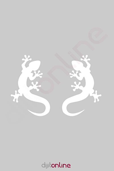 Dijitonline 2 Pieces Lizard Sticker Auto Sticker Car Sticker 20x14cm