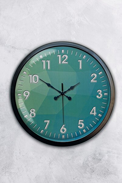 AİB STORE Ρολόι τοίχου 40 εκ. Μαύρο Μεταλλικό Μοντέρνο Σχέδιο