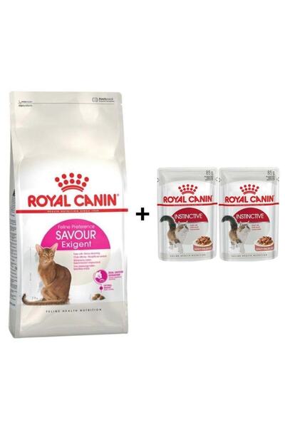 Royal Canin Savour Exigent Kuru Kedi Maması 4 Kg + 2 Adet Yaş Mama Hediye