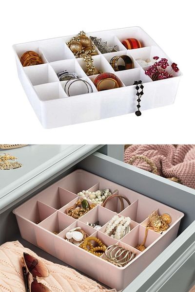 Hayveys home Organizator de dulap cu sertar cu 15 compartimente (E-16)
