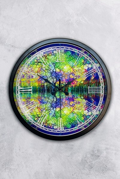 AİB STORE Δώρο 40 εκ. Μαύρο Μεταλλικό Ρολόι Τοίχου Κοσμήματος