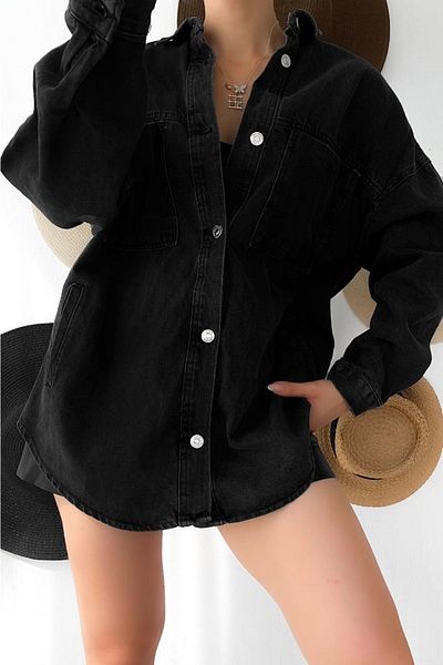 FEMELLE Design de jachetă de blugi oversize