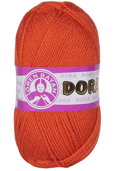 Ören Bayan Orange Dora Knit Lanyard - Knitted Lady 031