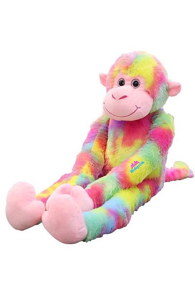 hediyecik Monkey Rainbow 55 cm - Plush Soft Toy
