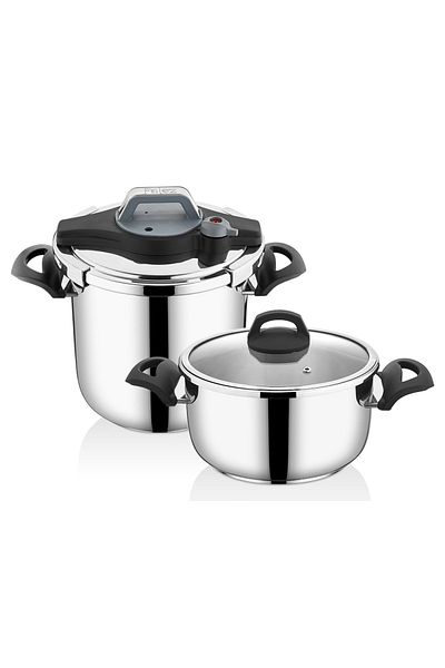 FALEZ Vento Pressure Cooker Set - 4 Lt + 7 Lt