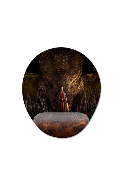 Pixxa نموذج لوحة ماوس داعم للمعصم من House Of The Dragon - 2 بيضاوي