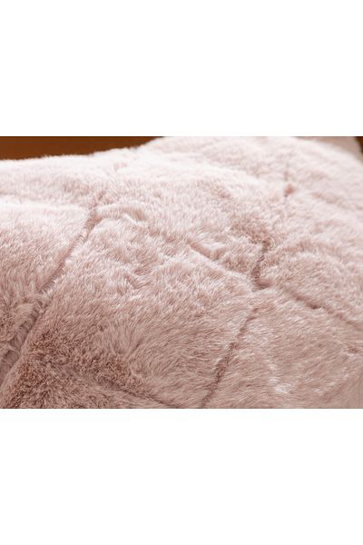 English Home Μαξιλαροθήκη Soft Touch Rabbit βελούδινη ριχτάρι 45x45 cm σε σκόνη