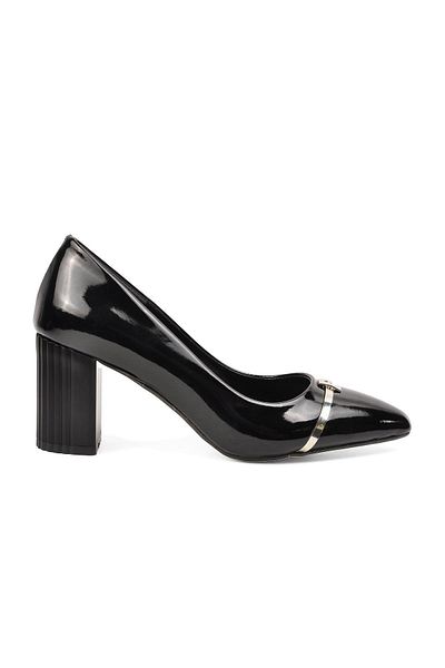 Pierre Cardin PC-51203 Pantofi cu toc pentru femei din piele lacuita neagra