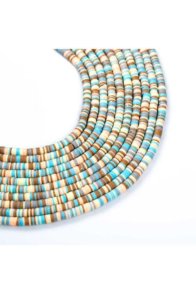 yfhobi 1 Dizi (40 Cm) - 6 Mm Fimo Boncuk, Karışık Renkli Polimer Kil Fimo Bon...