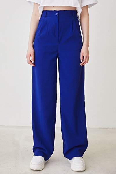 bymaestro woman Жіночі штани-палаццо з плісированими складками Saks