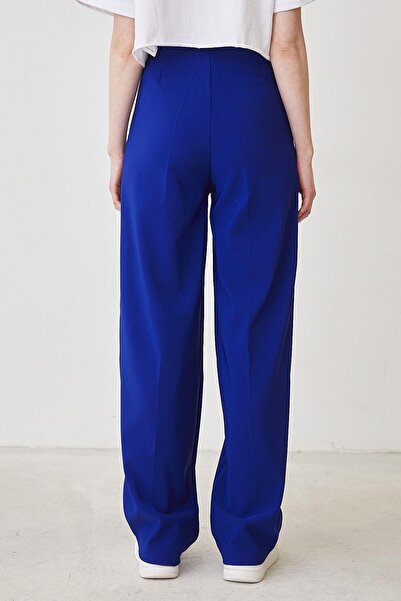 bymaestro woman Жіночі штани-палаццо з плісированими складками Saks