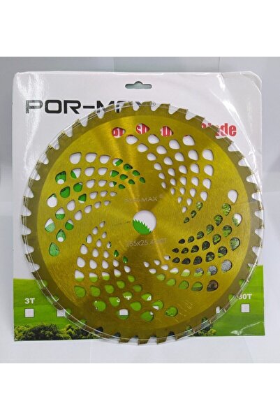 Por-Max Pormax Motorlu Tırpan Testeresi Elmas Testere 40 Diş Sarı