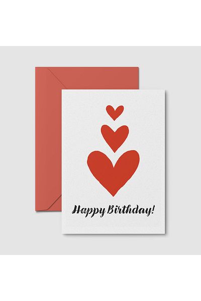 HRS Postcard - Greeting Card & Envelope birthday