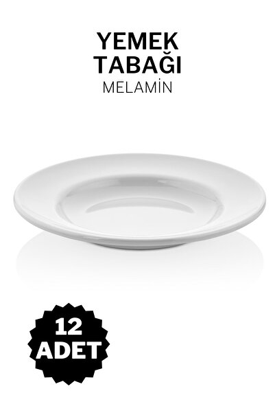 ÖzSa Home 12 Adet Kırılmaz Yemek Tabağı Otel Kafe Lokanta Restoran Ev Için Me...