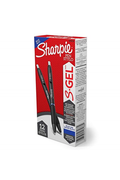 Sharpie Gel Jel Mürekkepli Tükenmez Kalem, 0.7mm, Mavi 12'li