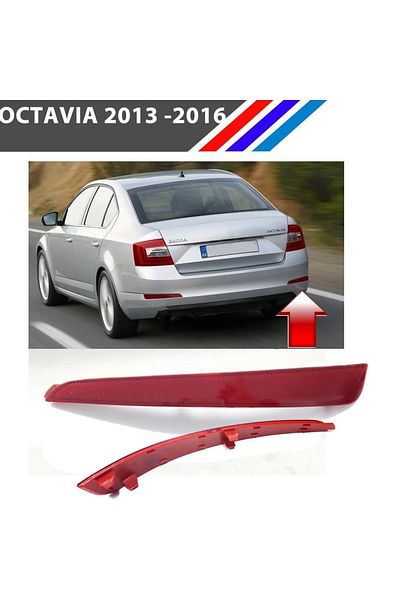 ZETOTO Skoda Octavia Rear Bumper Reflector Right Side 2013 - 2016
