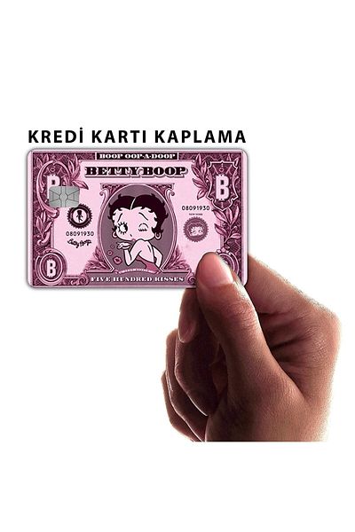 gettsticker Αυτοκόλλητο με επικάλυψη κάρτας Betty Boop
