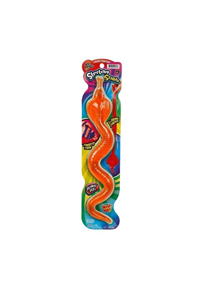 Sunman Dev Yılan Streç Yumuşak Esneyen Uzayabilen Kobra Yılanı Büyük Boy Stretchy Snake Turuncu 34 Cm