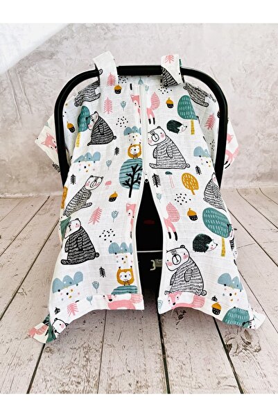 JUNİPERUS Sevimli Orman Müslin Bezi Puset Örtüsü Fermuarlı