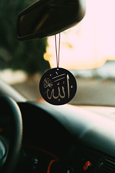Oyunzu Araba Süsü Metal Elifli Allah Yazısı Dikiz Aynası Süsü Hediyelik
