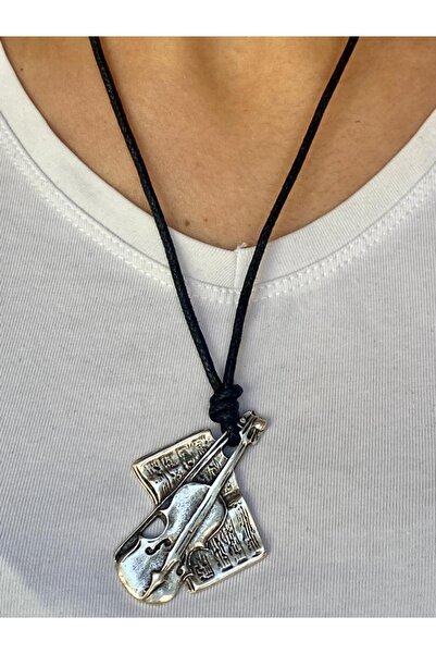 etniko Violin Themed Unisex Adjustable Necklace