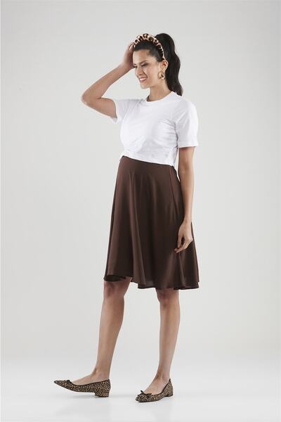 JammyMom Lorena Maternity Dress - Brown