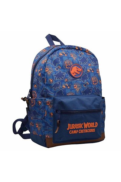 WİGGLE Jurassic World Backpack 1403 Navy Blue Orange