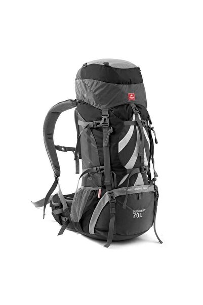 Naturehike Kampçı Dağcı Sırt Çantası 70lt Siyah Gri