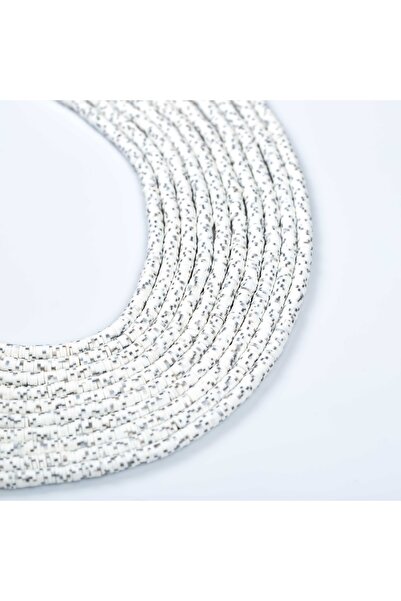 yfhobi 1 Dizi (40 Cm) - 6 Mm Fimo Boncuk, Beyaz-siyah Tonu Polimer Kil Fimo B...