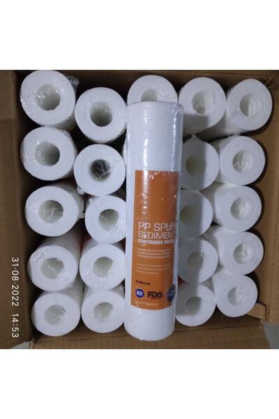 Aquabox 10'' 5 Mikron Pp Spun Sediment Açık Kasa Su Arıtma Filtresi (25 Adet)